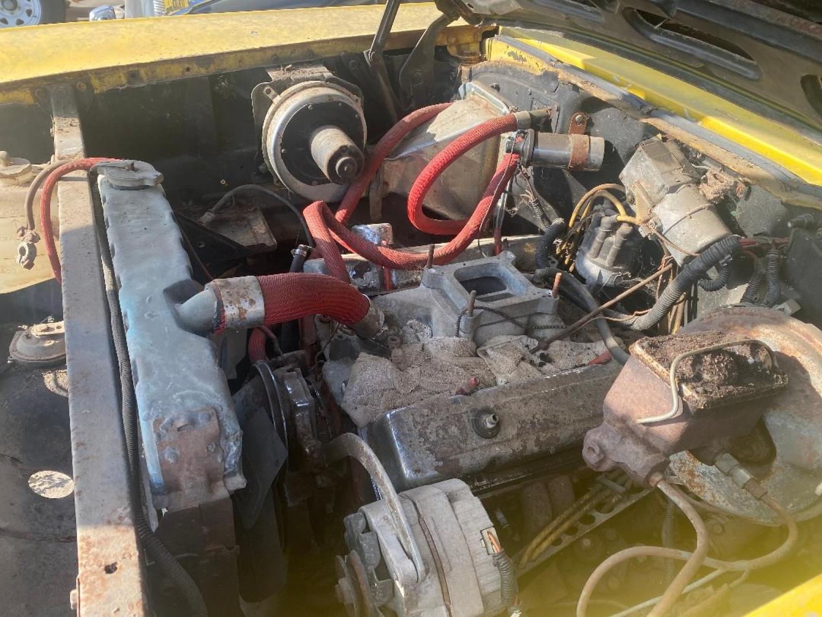 1957 Yellow /Tan Chevrolet 150 with an 327 V8 engine, 4 Spd transmission, located at 1687 Business 35 S, New Braunfels, TX, 78130, (830) 625-7159, 29.655487, -98.051491 - Sittin under a shed find!! 1957 Chevrolet 150 once in its life was running the drag strip. Miles unknown equipped with a 327 V8 paired with a 4 speed transmission within a shatter proof bell housing. Ready for total restoration - Photo #11